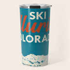 Vintage Ski Telluride Poster Travel Mug Gallery Image 1