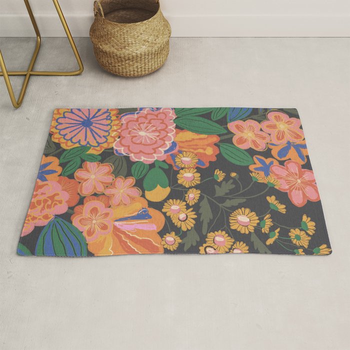Midnight blossom Rug Gallery Image 1