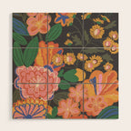 Midnight blossom Wood Wall Art Gallery Image 1