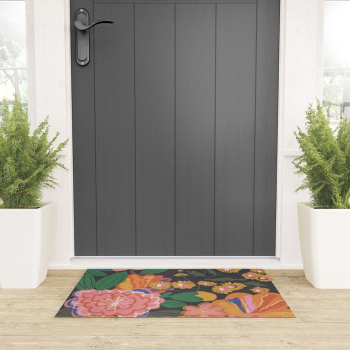 Midnight blossom Welcome Mat Gallery Image 3