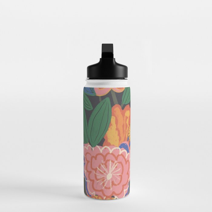 Midnight blossom Water Bottle Gallery Image 3