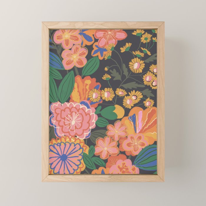 Midnight blossom Mini Art Print Gallery Image 1