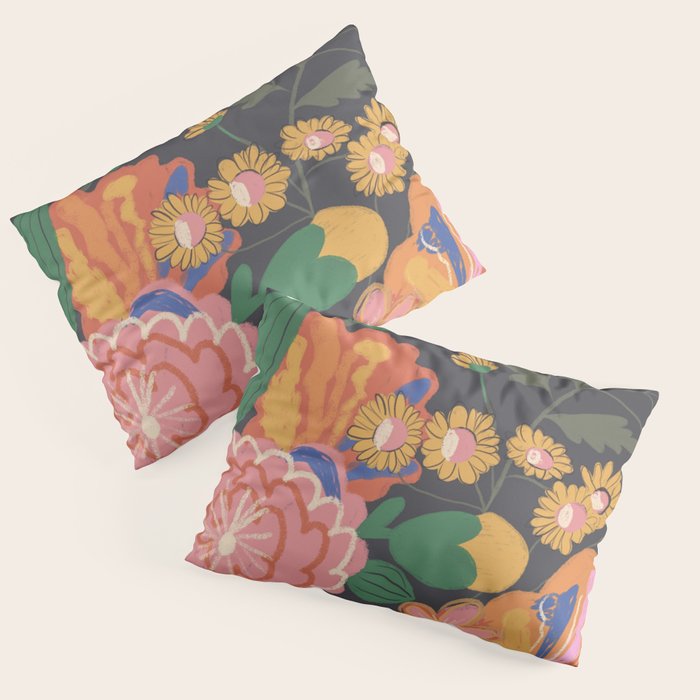 Midnight blossom Pillow Sham Gallery Image 3