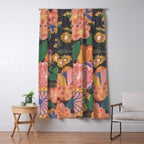 Midnight blossom Window Curtain Gallery Image 5