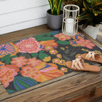 Midnight blossom Outdoor Rug Gallery Image 2