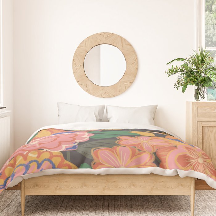 Midnight blossom Duvet Cover Gallery Image 3