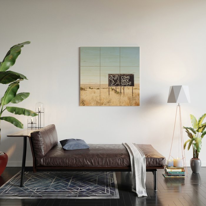 Leaving Marfa Wood Wall Art Gallery Image 2