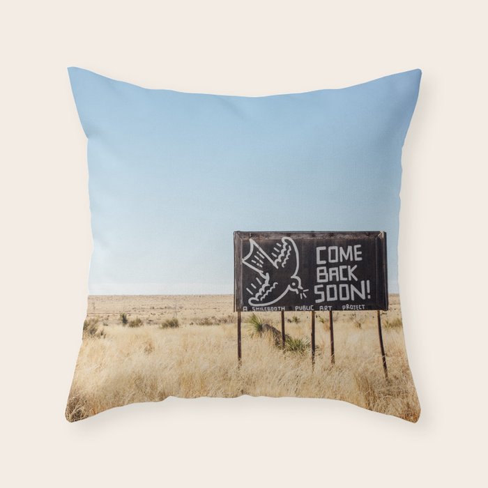 Leaving Marfa Throw Pillow Gallery Image 6