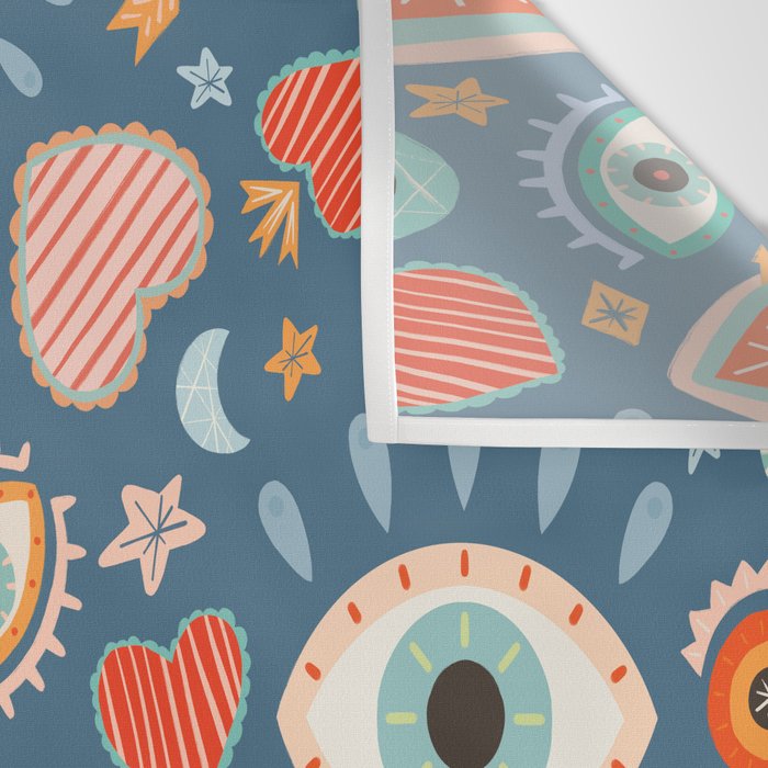 Written in the Stars | Milagros Hearts & Stars Wall Tapestry Gallery Image 3