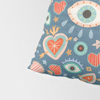Written in the Stars | Milagros Hearts & Stars Pillow Sham Gallery Image 4