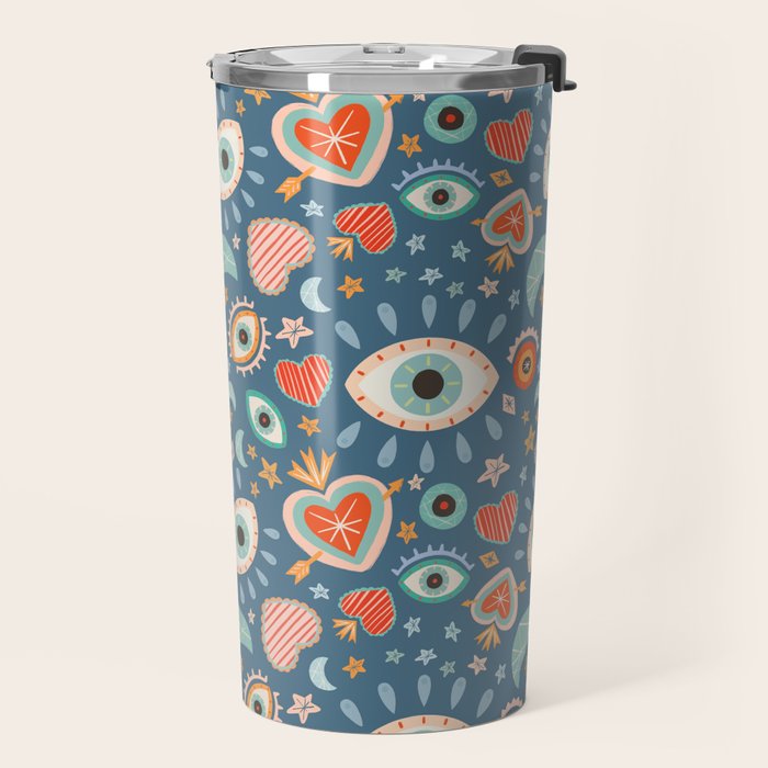 Written in the Stars | Milagros Hearts & Stars Travel Mug Gallery Image 2