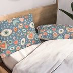 Written in the Stars | Milagros Hearts & Stars Pillow Sham Gallery Image 2