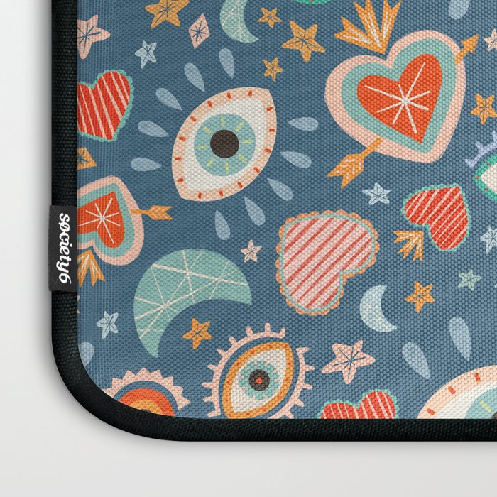 Written in the Stars | Milagros Hearts & Stars Laptop Sleeve Gallery Image 3
