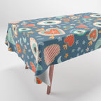 Written in the Stars | Milagros Hearts & Stars Tablecloth Gallery Image 1