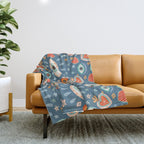 Written in the Stars | Milagros Hearts & Stars Throw Blanket Gallery Image 1