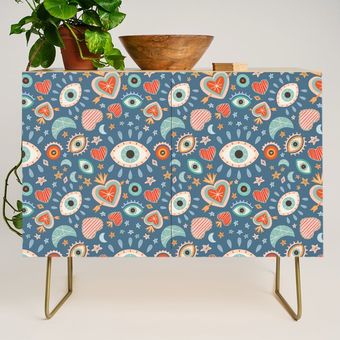Written in the Stars | Milagros Hearts & Stars Credenza Gallery Image 1