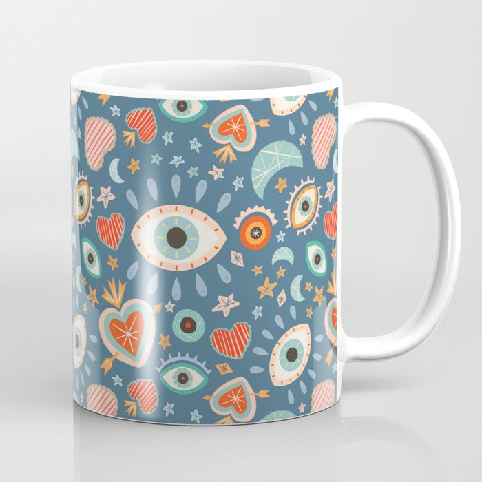 Written in the Stars | Milagros Hearts & Stars Coffee Mug Gallery Image 1
