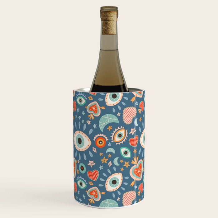 Written in the Stars | Milagros Hearts & Stars Wine Chiller Gallery Image 1