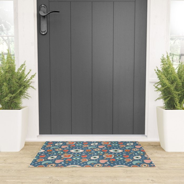 Written in the Stars | Milagros Hearts & Stars Welcome Mat Gallery Image 3