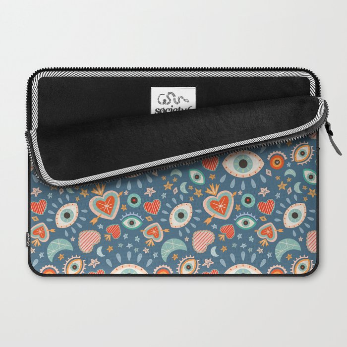 Written in the Stars | Milagros Hearts & Stars Laptop Sleeve Gallery Image 2