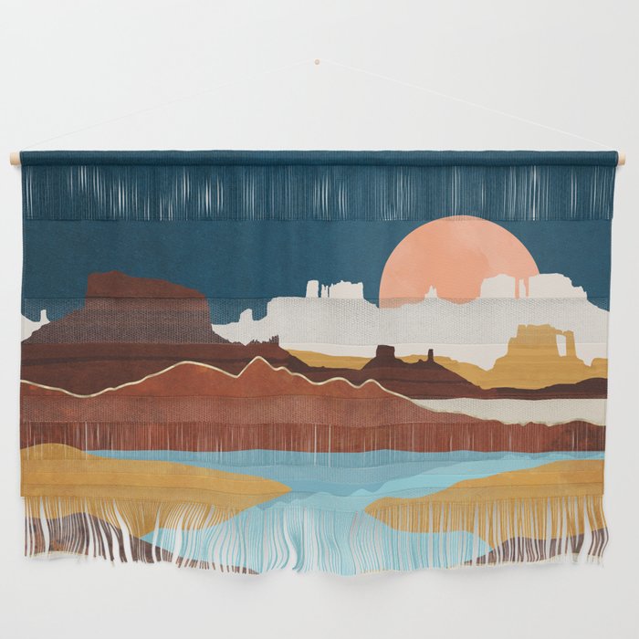 Desert Moon Lake Wall Hanging Gallery Image 1