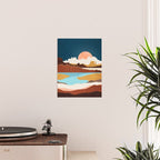 Desert Moon Lake Poster Gallery Image 2