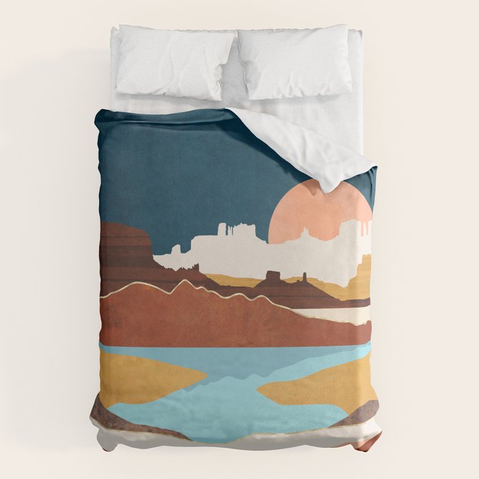Desert Moon Lake Duvet Cover Gallery Image 6