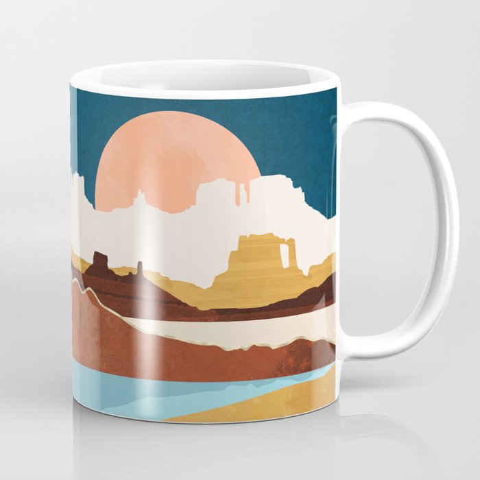Desert Moon Lake Coffee Mug Gallery Image 1