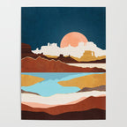 Desert Moon Lake Poster Gallery Image 4