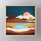 Desert Moon Lake Mini Art Print Gallery Image 1