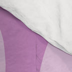 Liquid Swirl Abstract Pattern in Muted Violet Light Purple Comforter Gallery Image 4