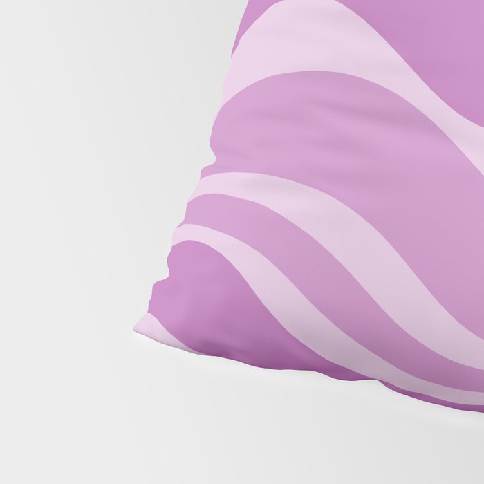 Liquid Swirl Abstract Pattern in Muted Violet Light Purple Pillow Sham Gallery Image 4