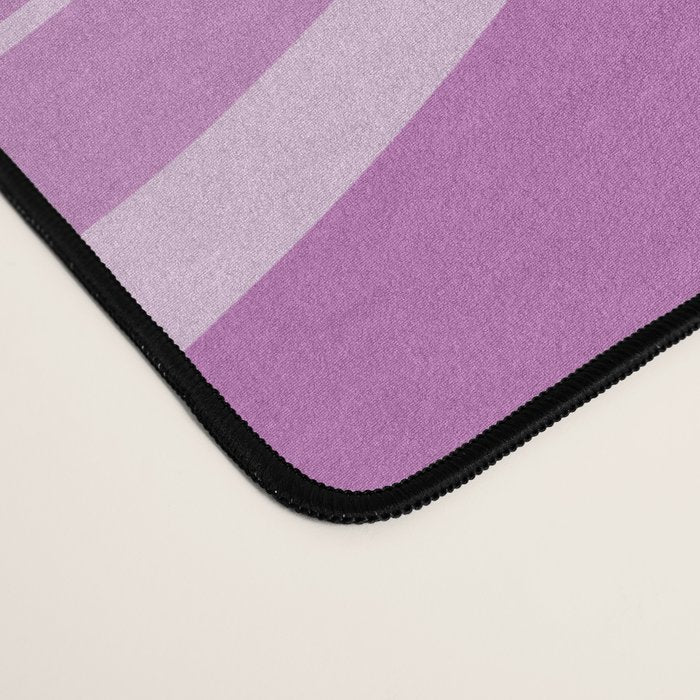Liquid Swirl Abstract Pattern in Muted Violet Light Purple Desk Mat Gallery Image 4
