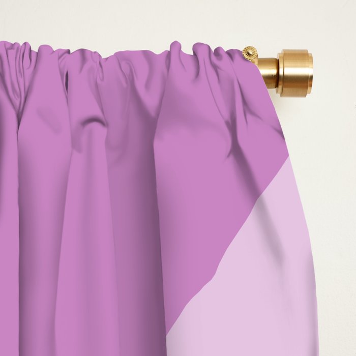 Liquid Swirl Abstract Pattern in Muted Violet Light Purple Window Curtain Gallery Image 2