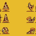 Pizza Yoga Coffee Mug Gallery Image 2