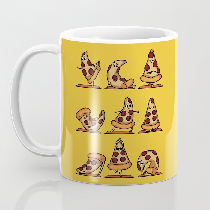 Pizza Yoga Coffee Mug Gallery Image 3