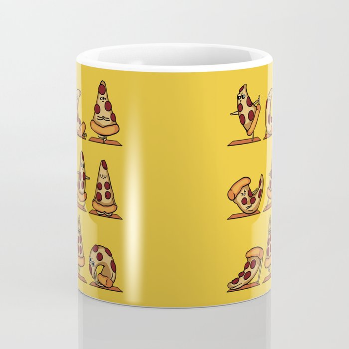 Pizza Yoga Coffee Mug Gallery Image 4