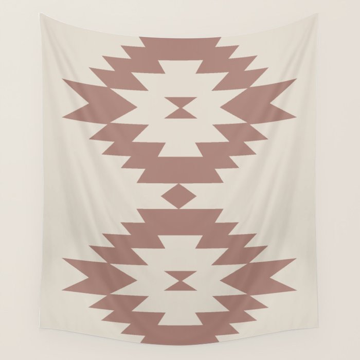 Southwestern Minimalism - Neutral Rose Beige Wall Tapestry Gallery Image 4