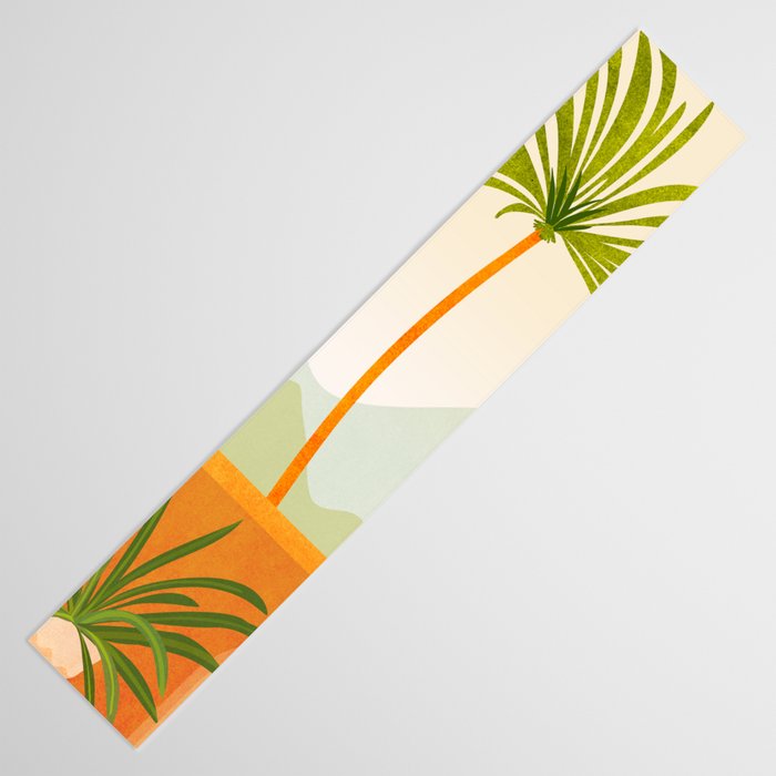 Tropical Mountain Village Landscape Table Runner Gallery Image 3