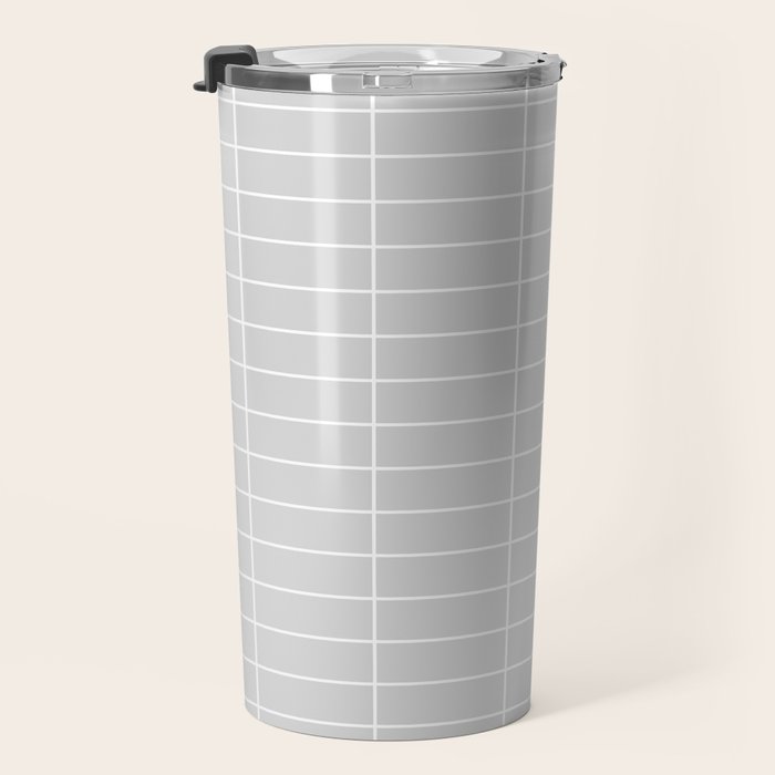 Grid Pattern IV Travel Mug Gallery Image 3
