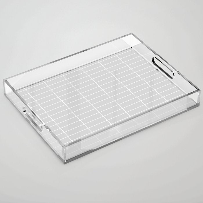 Grid Pattern IV Acrylic Tray Gallery Image 1