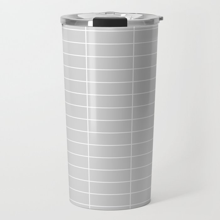 Grid Pattern IV Travel Mug Gallery Image 1