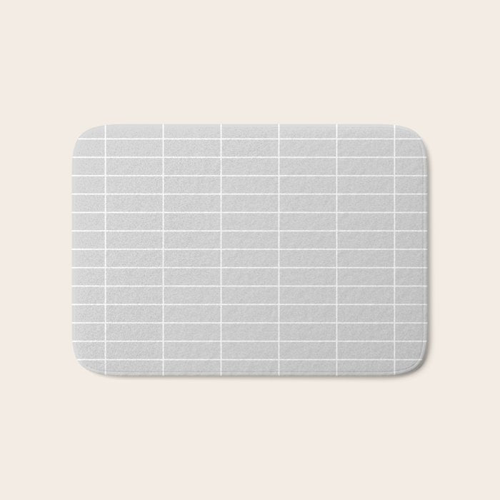 Grid Pattern IV Bath Mat Gallery Image 1
