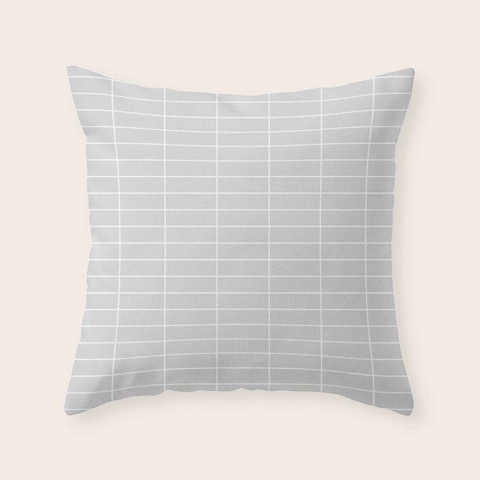 Grid Pattern IV Throw Pillow Gallery Image 6