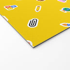 Colorful back to school sticker icon pattern Welcome Mat Gallery Image 2
