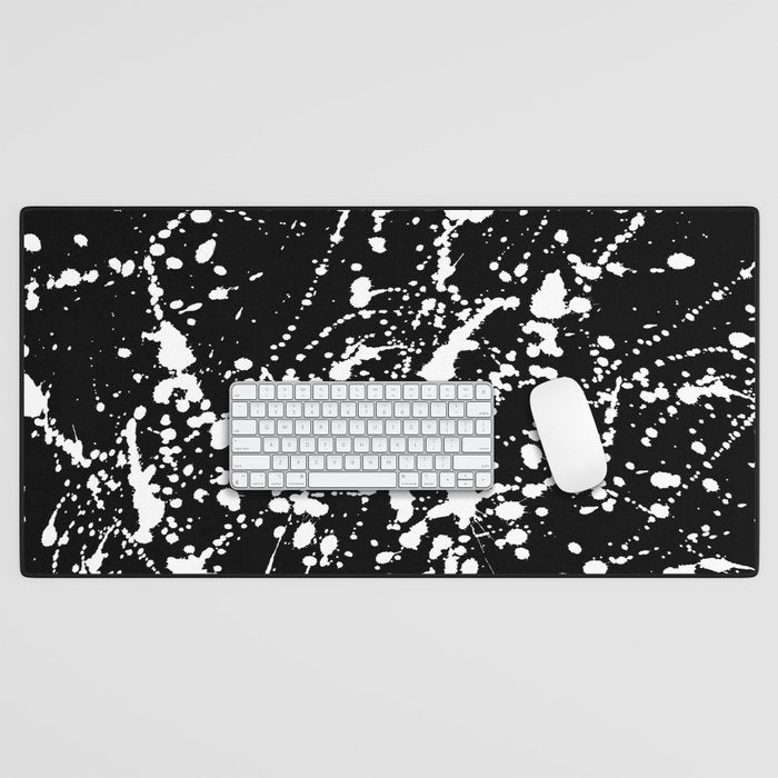 Splat Black Desk Mat Gallery Image 1