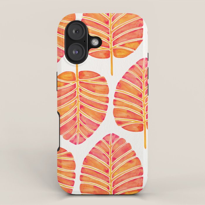 Elephant Ear Alocasia - Peach Palette iPhone Case Gallery Image 1