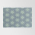 Boho Summer Sun Pattern V Neutral Blue Sage Green Rug Gallery Image 2