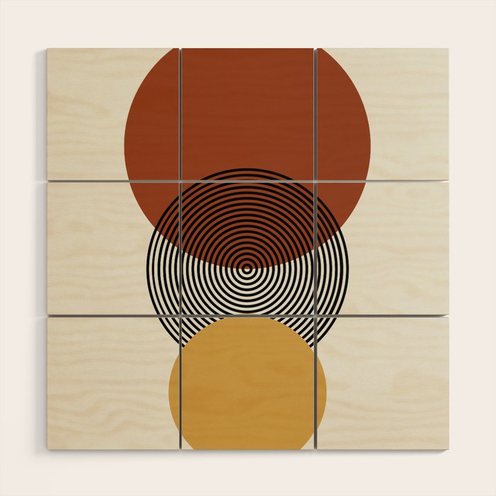 minimalist retro  Wood Wall Art Gallery Image 1