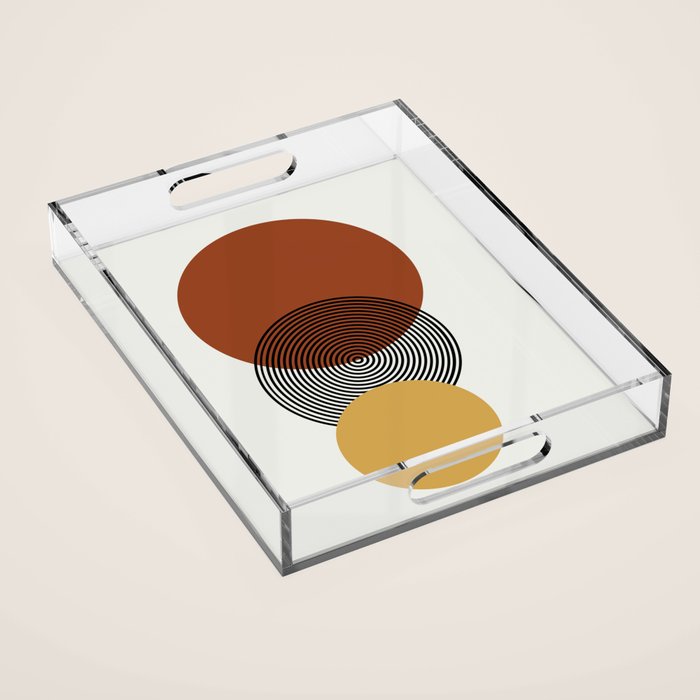 minimalist retro  Acrylic Tray Gallery Image 1